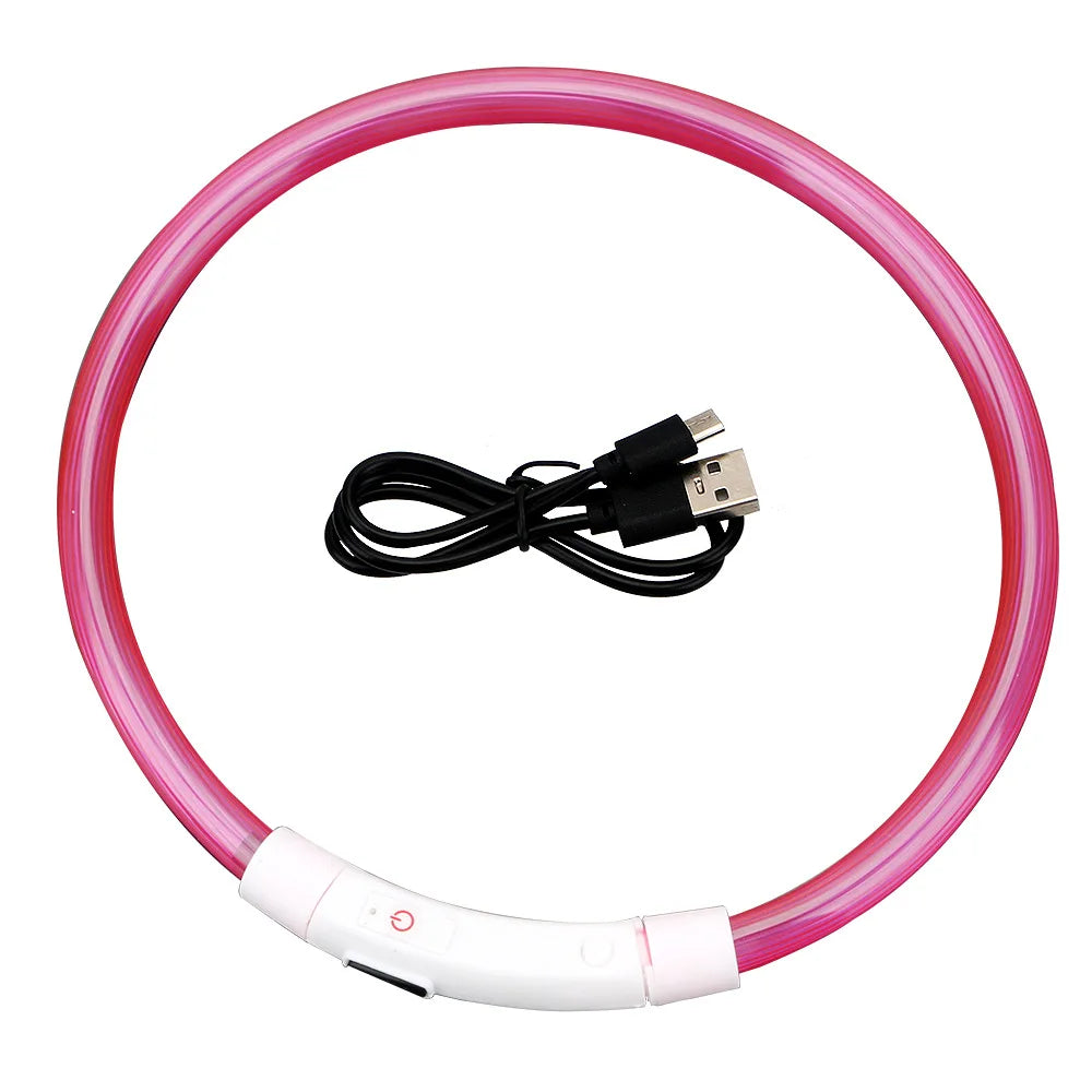 Collar LED Recargable para Mascotas