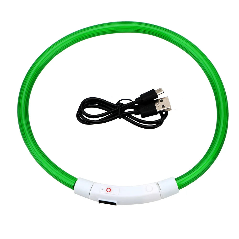 Collar LED Recargable para Mascotas