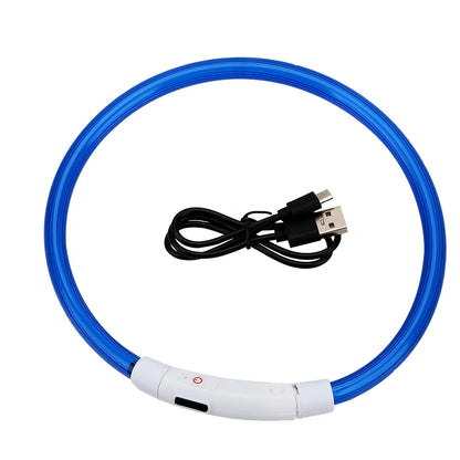 Collar LED Recargable para Mascotas