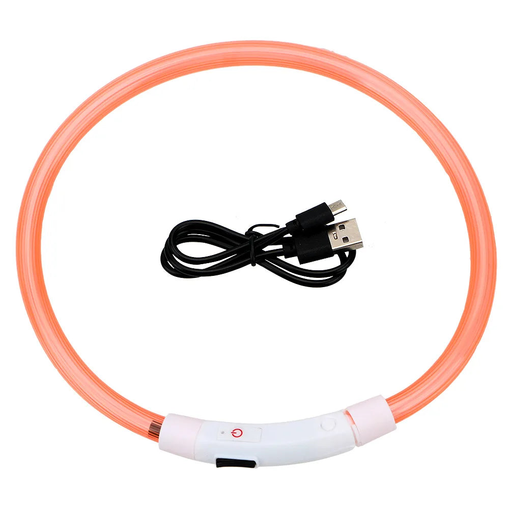 Collar LED Recargable para Mascotas