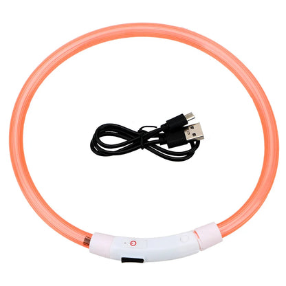 Collar LED Recargable para Mascotas