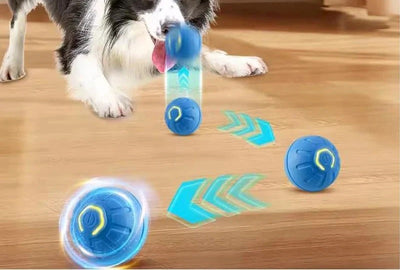 Bola Interactiva Automática para Gatos - en uso