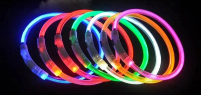 Collar LED Recargable para Mascotas CiberPets